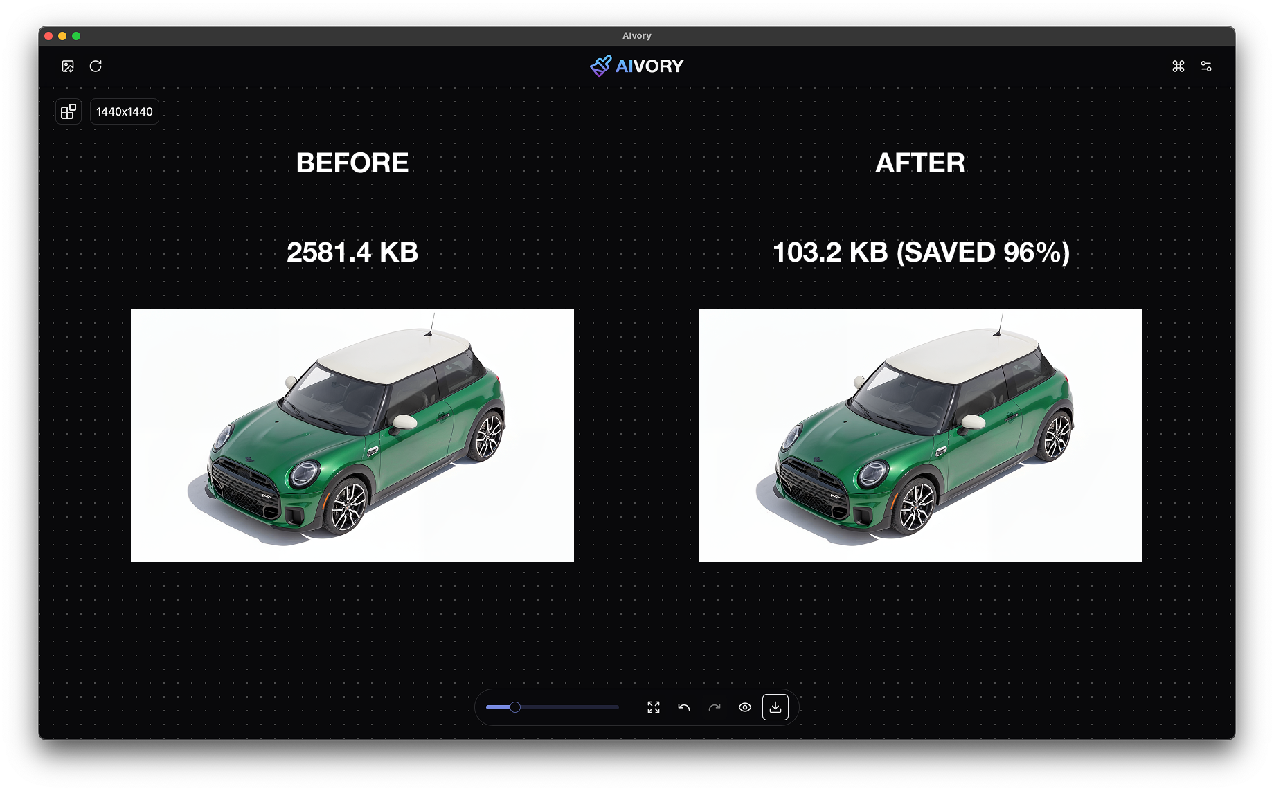 AIvory. Local AI Photo Retouch - Screenshot 2 showing product features and functionality