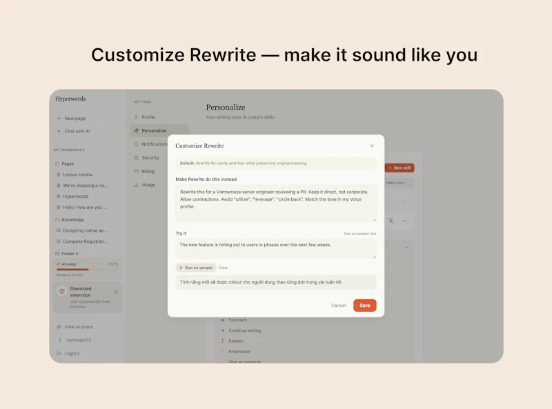 HyperWords screenshot 5