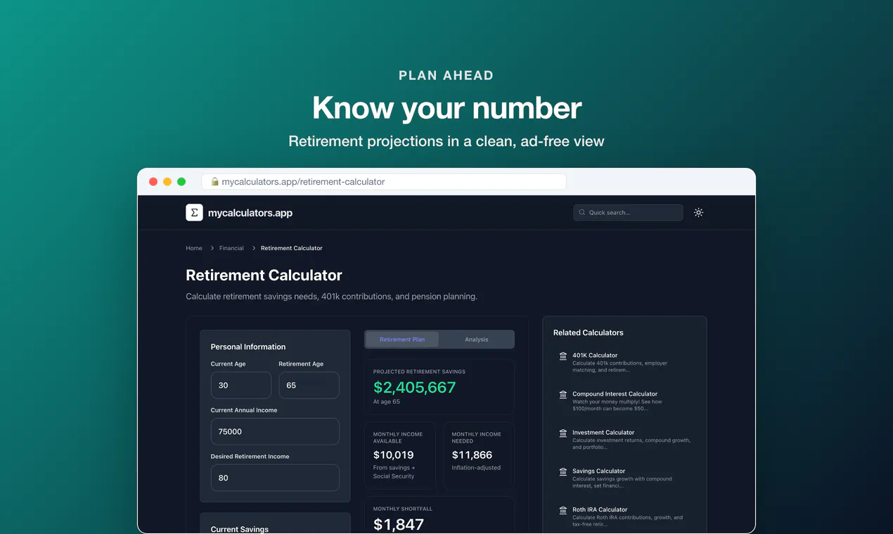 MyCalculators.app gallery image