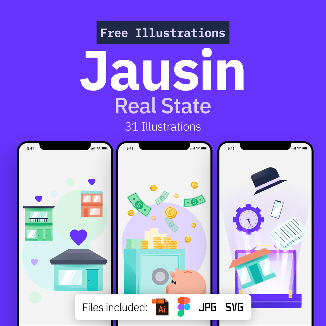 Jausin: FinTech Illustrations - Freebie