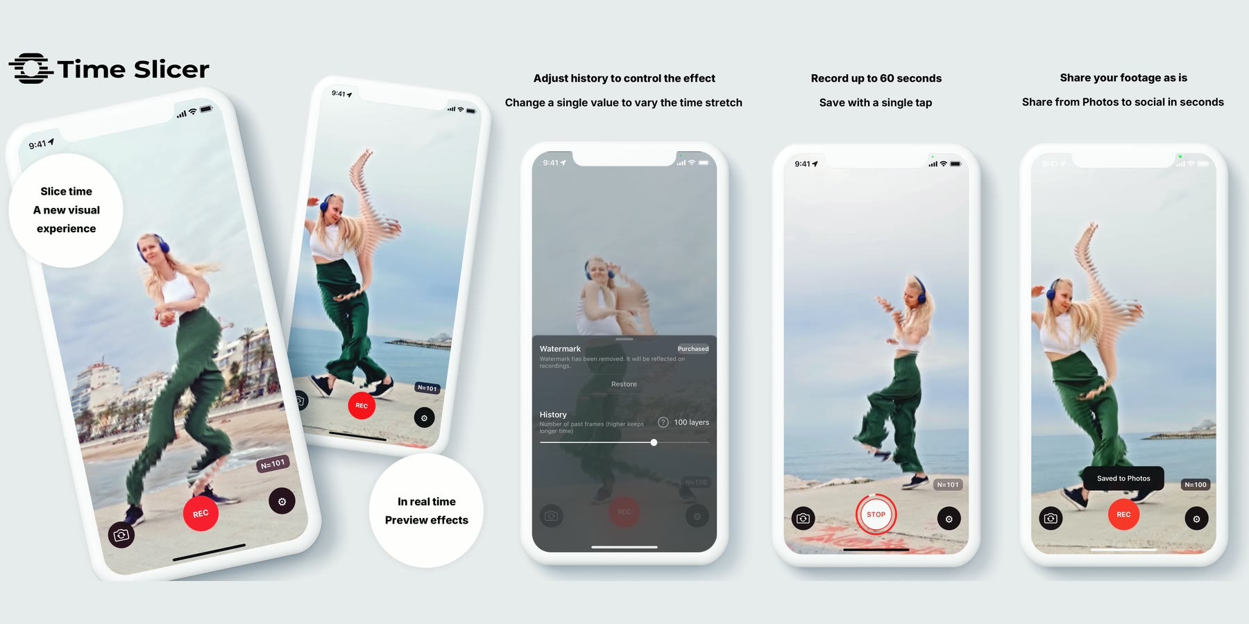 TimeSlicer - Main screenshot showing features and interface