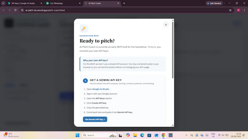 AI Pitch Coach screenshot 1