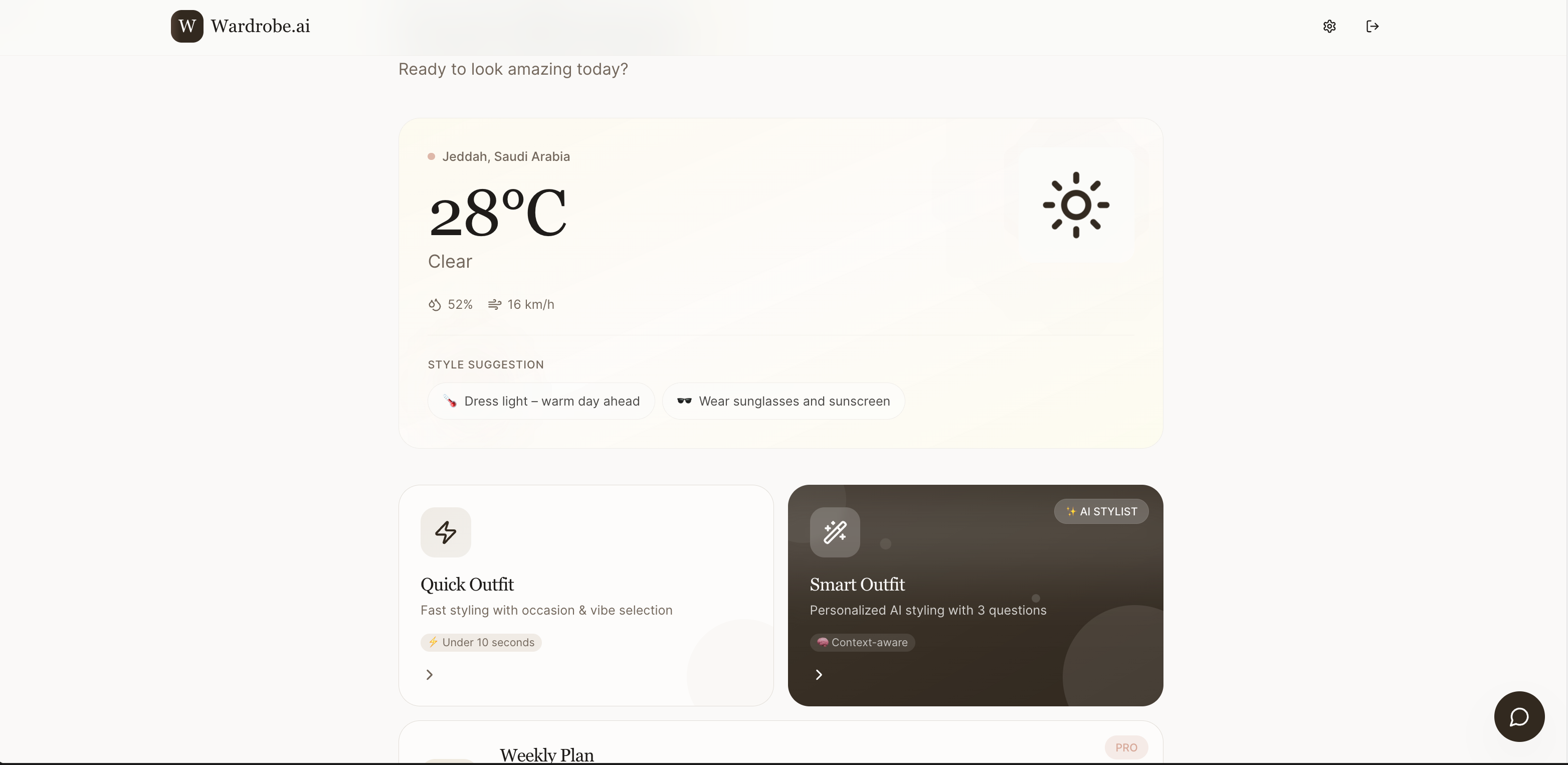 AI Wardrobe - Screenshot 2 showing product features and functionality