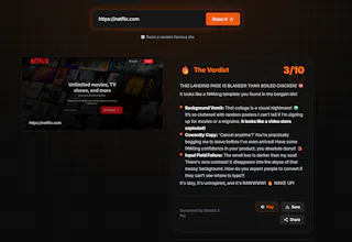 Roast My Landing Page AI gallery image