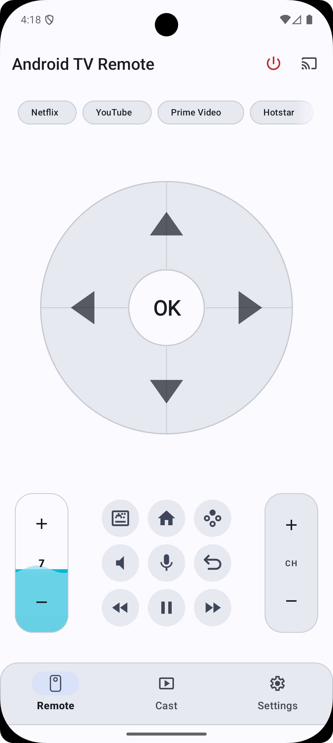 Remote for Android TV media 8