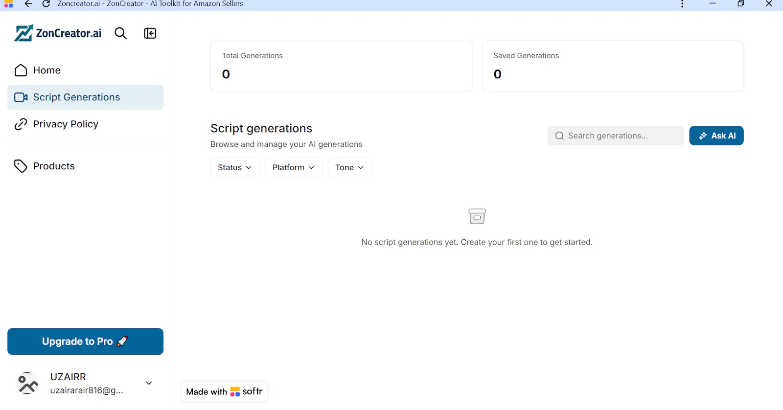 ZonCreator screenshot 2