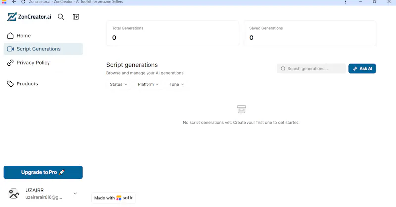 ZonCreator screenshot 2