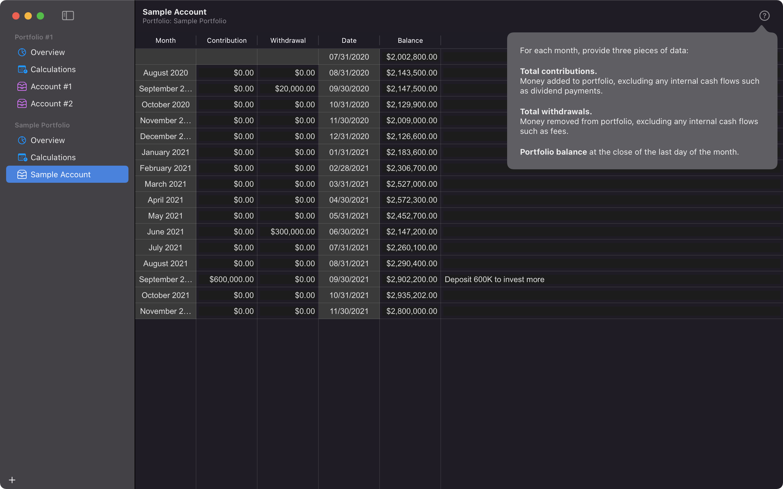 Portfolio Returns gallery image