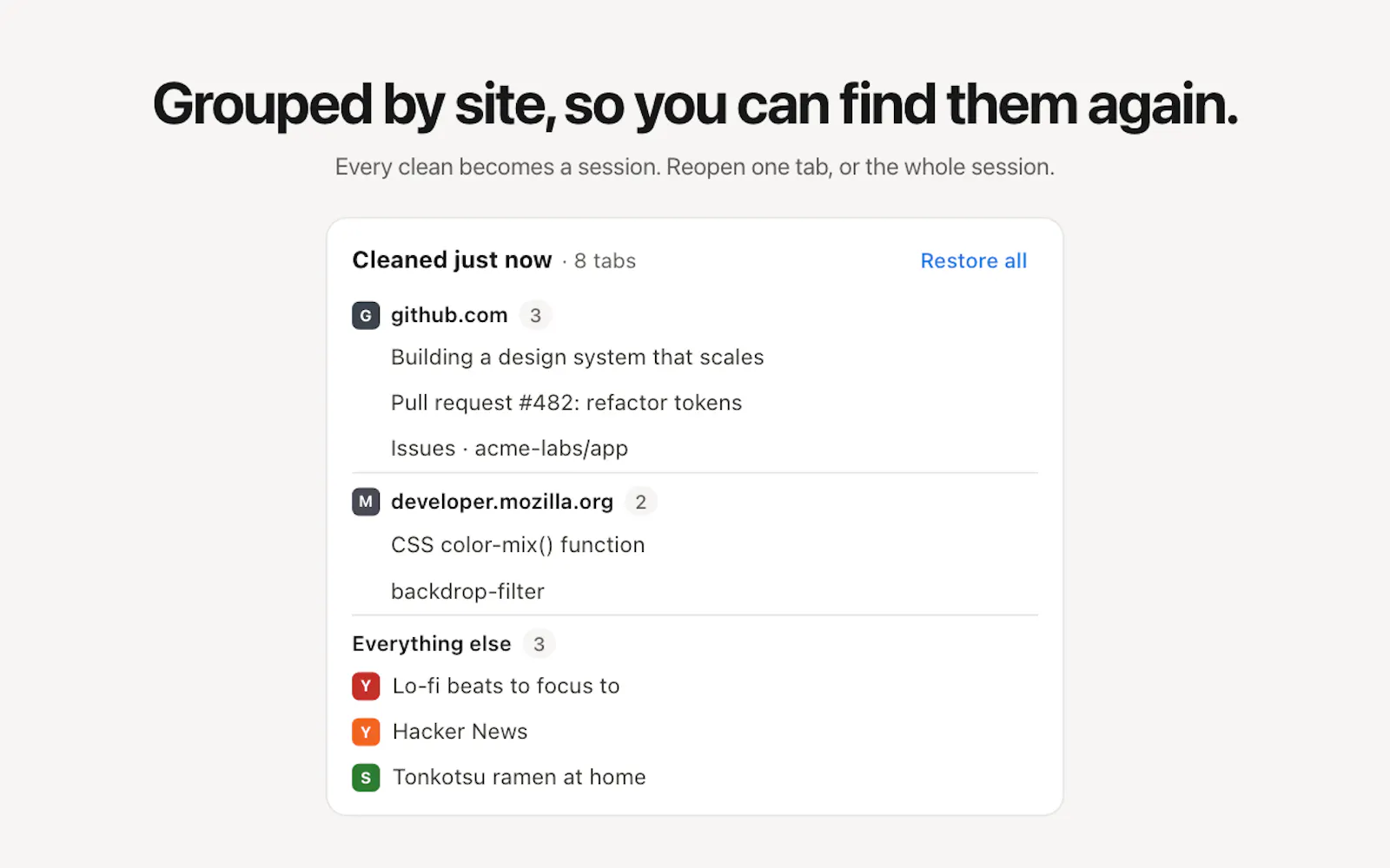 Tab Shelf screenshot 4
