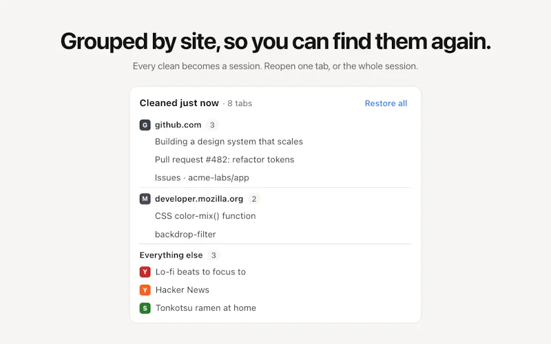 Tab Shelf screenshot 4