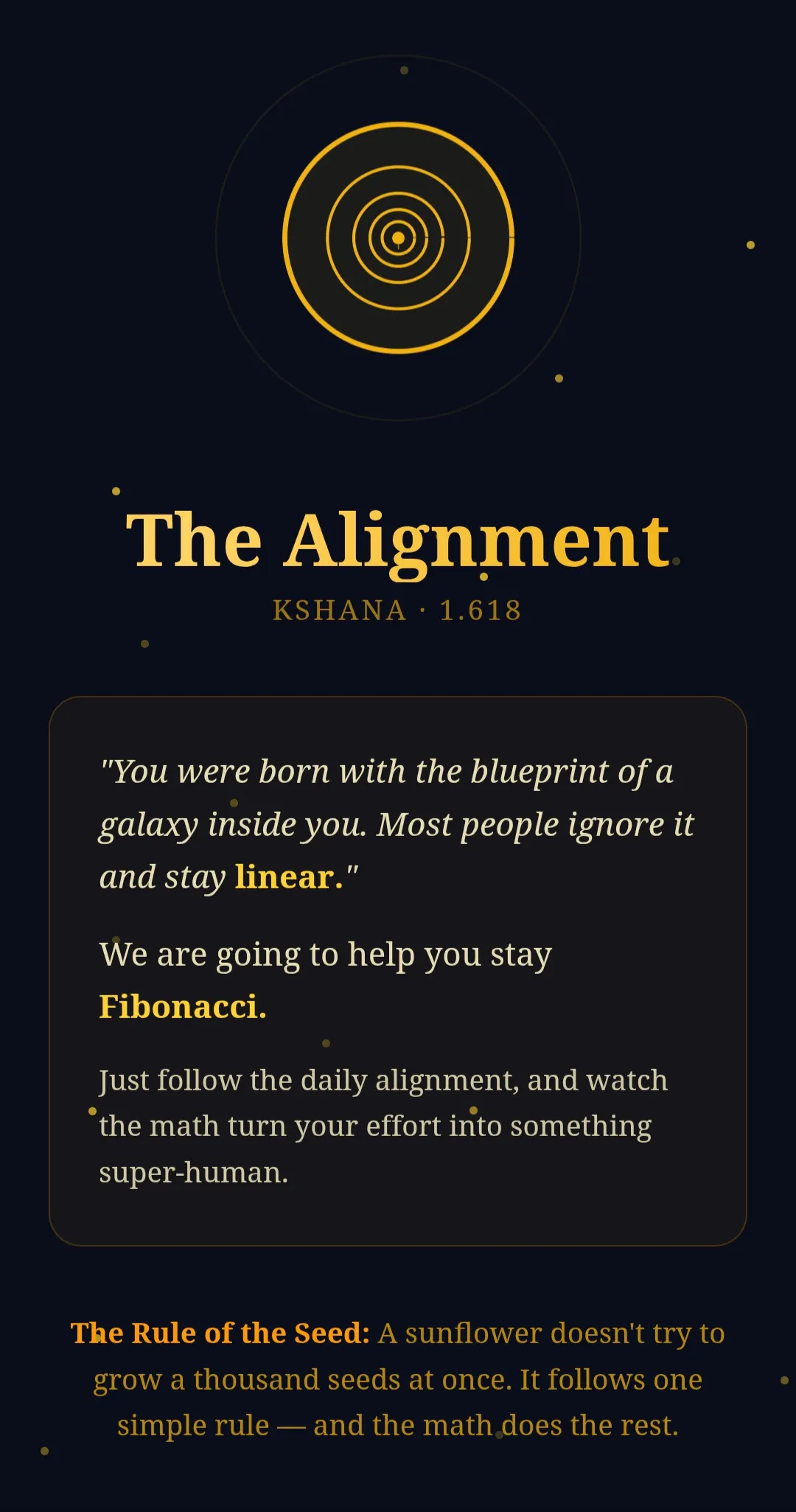 The Alignment のプロダクトバナー