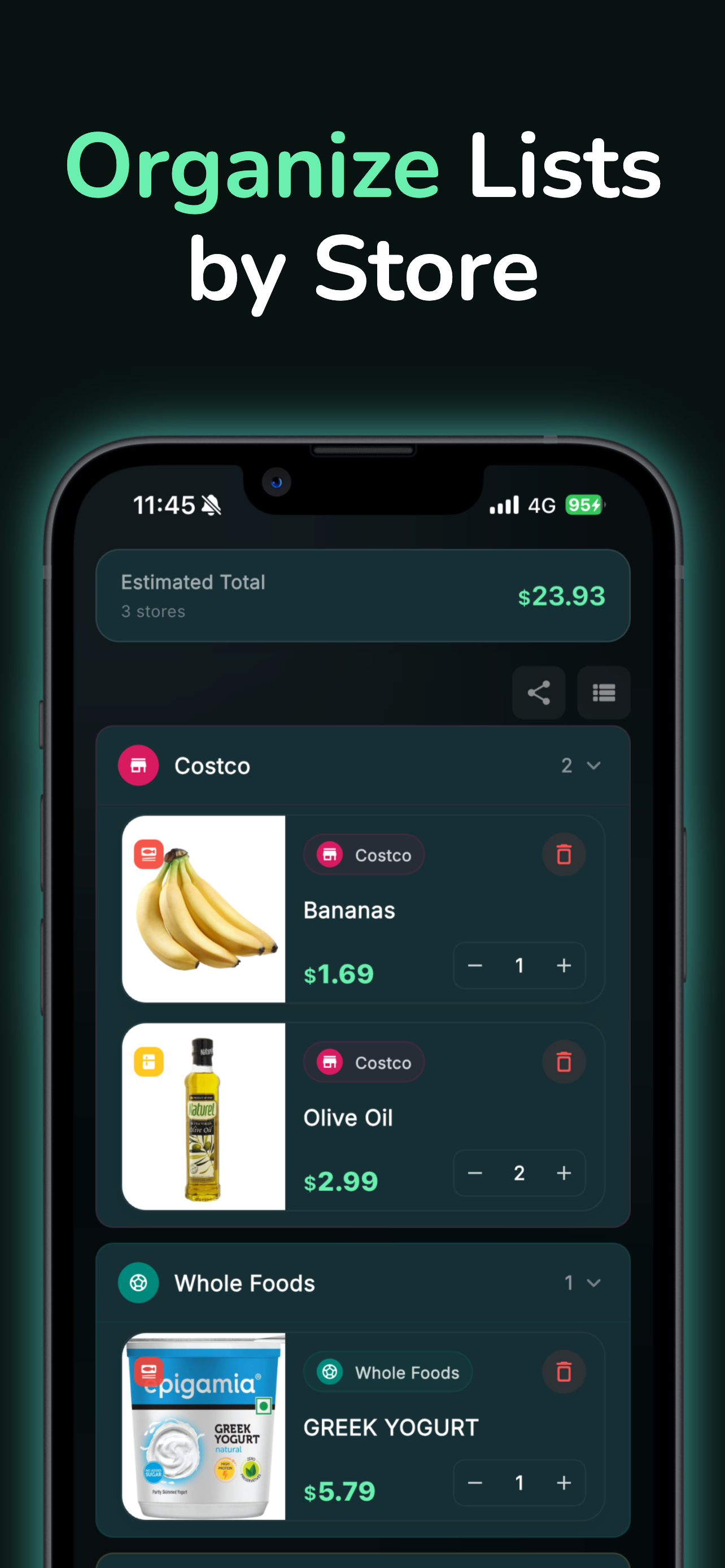 Price Note — Grocery Tracker gallery image