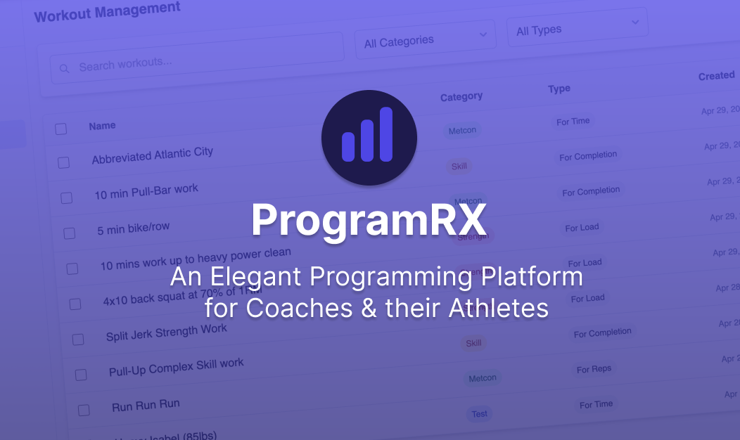ProgramRX - Performance programming for sport-specific coaches media 1