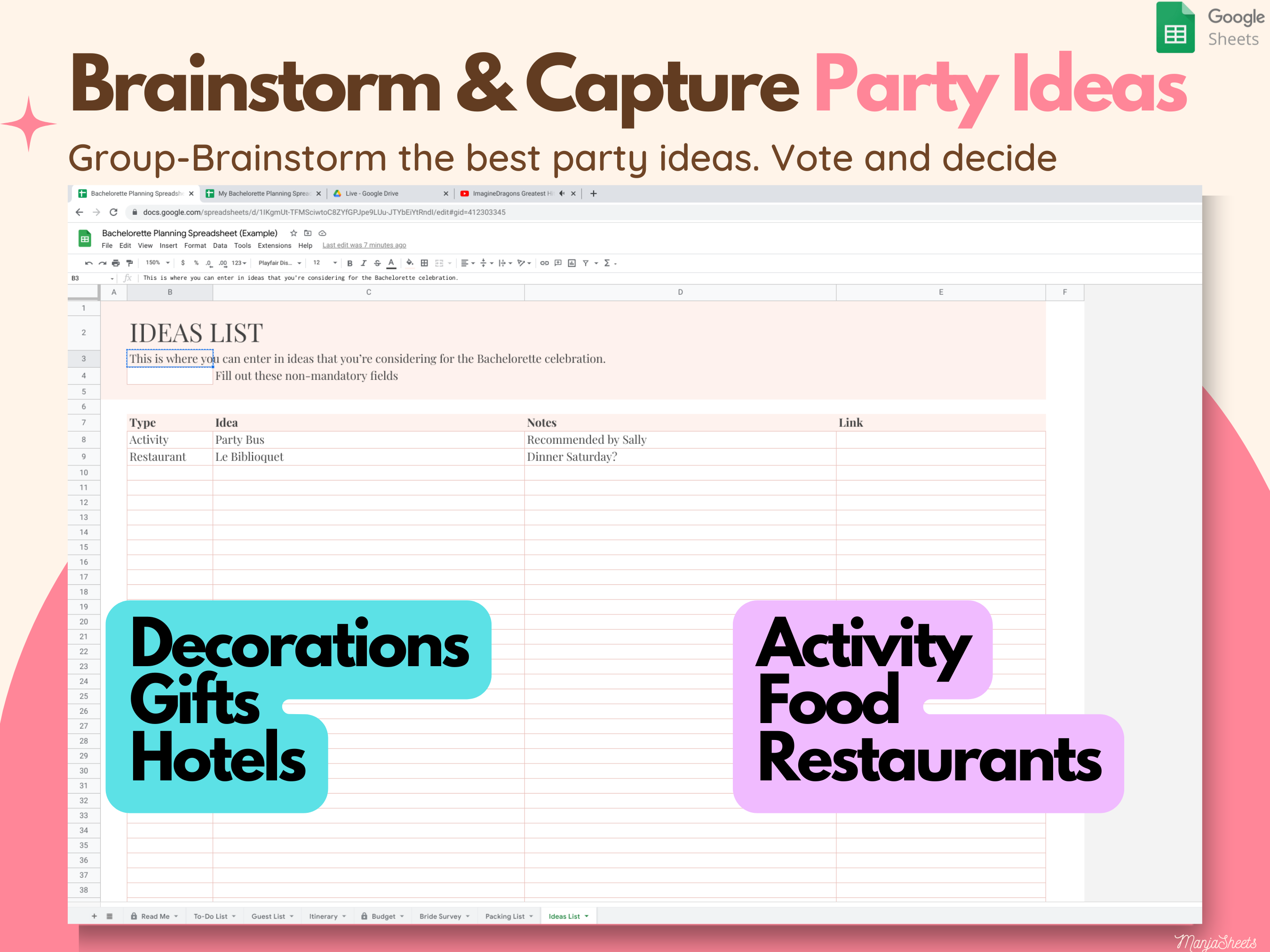 Bachelorette Party Itinerary Template media 8