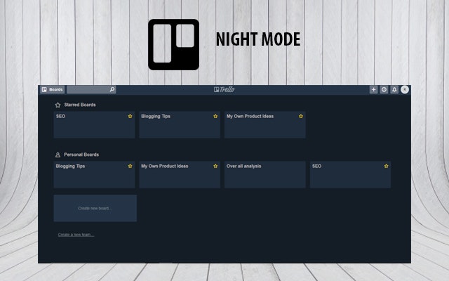 Trello Night Image