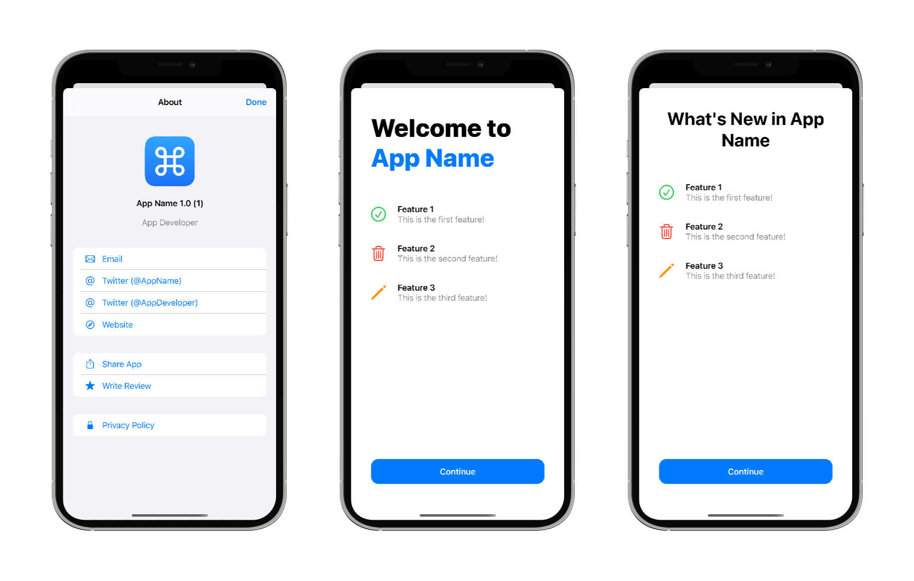AboutKit - App Tool gallery image