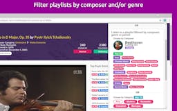 Classical Music Only: Chrome Extension media 2