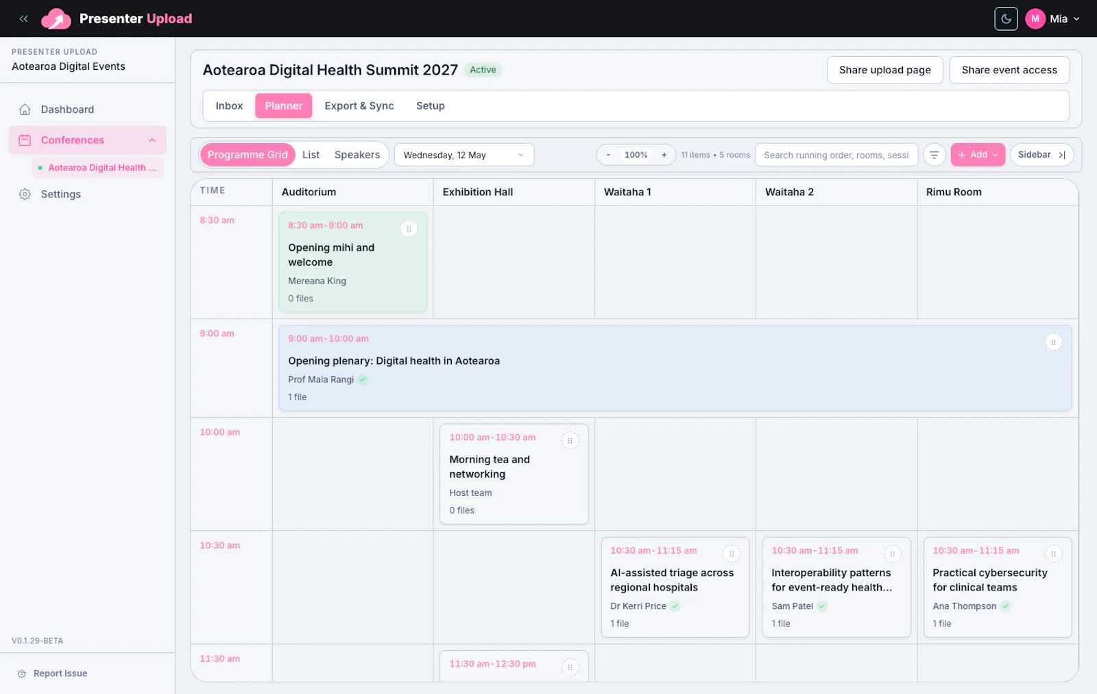 Presenter Upload screenshot 4