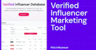 Pick Influencer - Influencer Search Tool