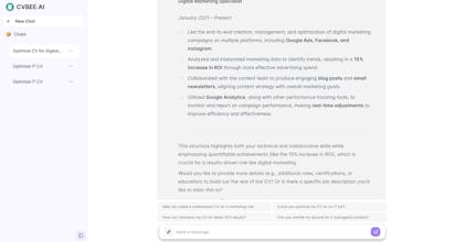 CVBee.ai: AI CV Maker Free Online gallery image
