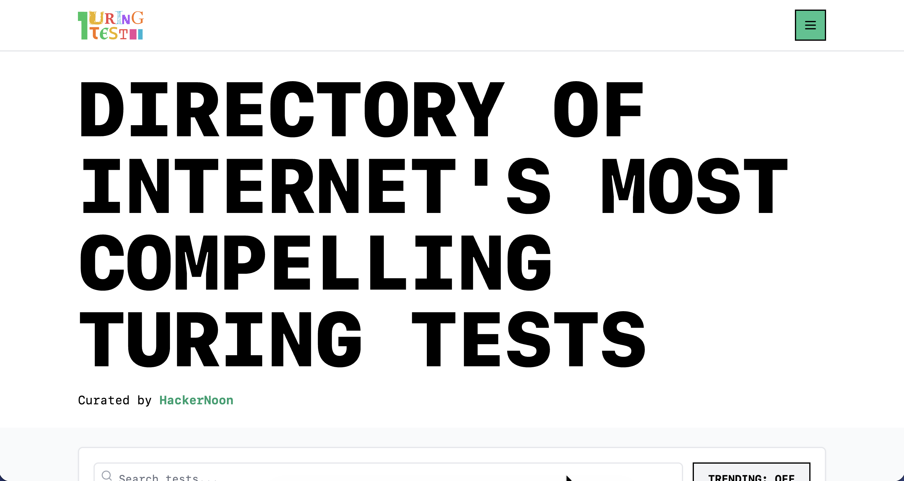 Turing Tests Directory - Screenshot 2 preview