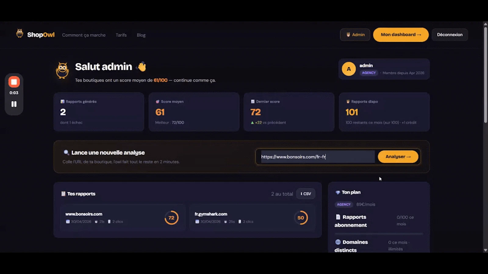 ShopOwl screenshot 1 (video preview)
