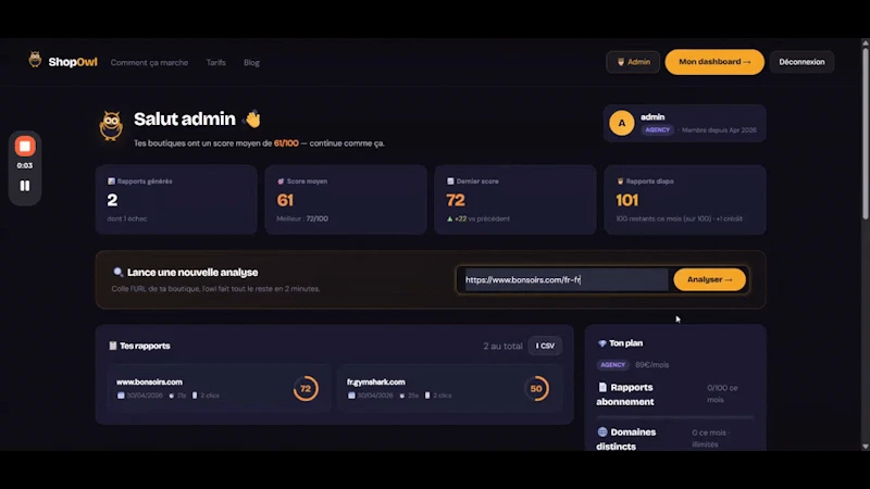 ShopOwl screenshot 1 (video preview)