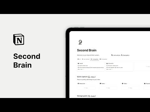 startuptile Notion Second Brain-Organize your entire life with Notion