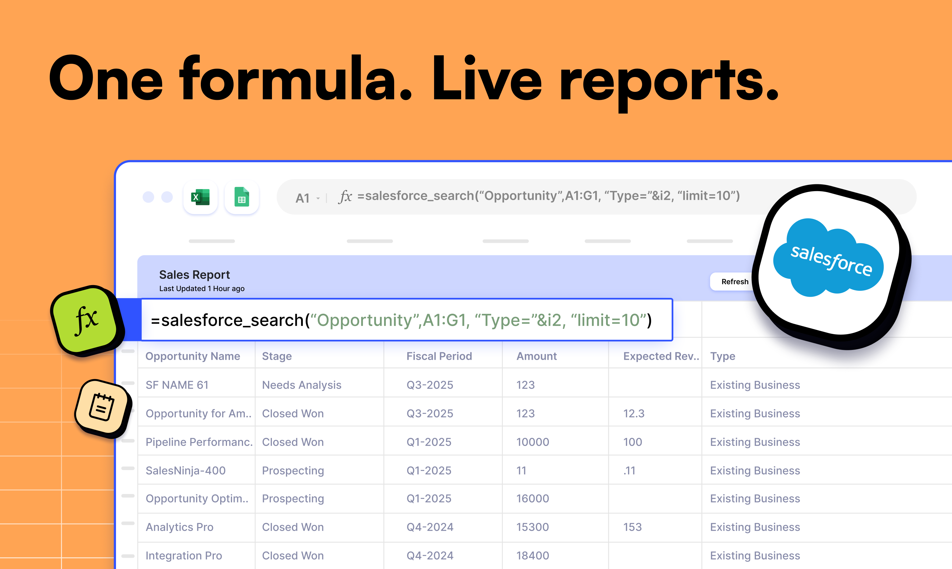 Mídia 4 de MCP para folhas do Google - Conecte -se diretamente ao Salesforce e HubSpot com fórmulas nativas