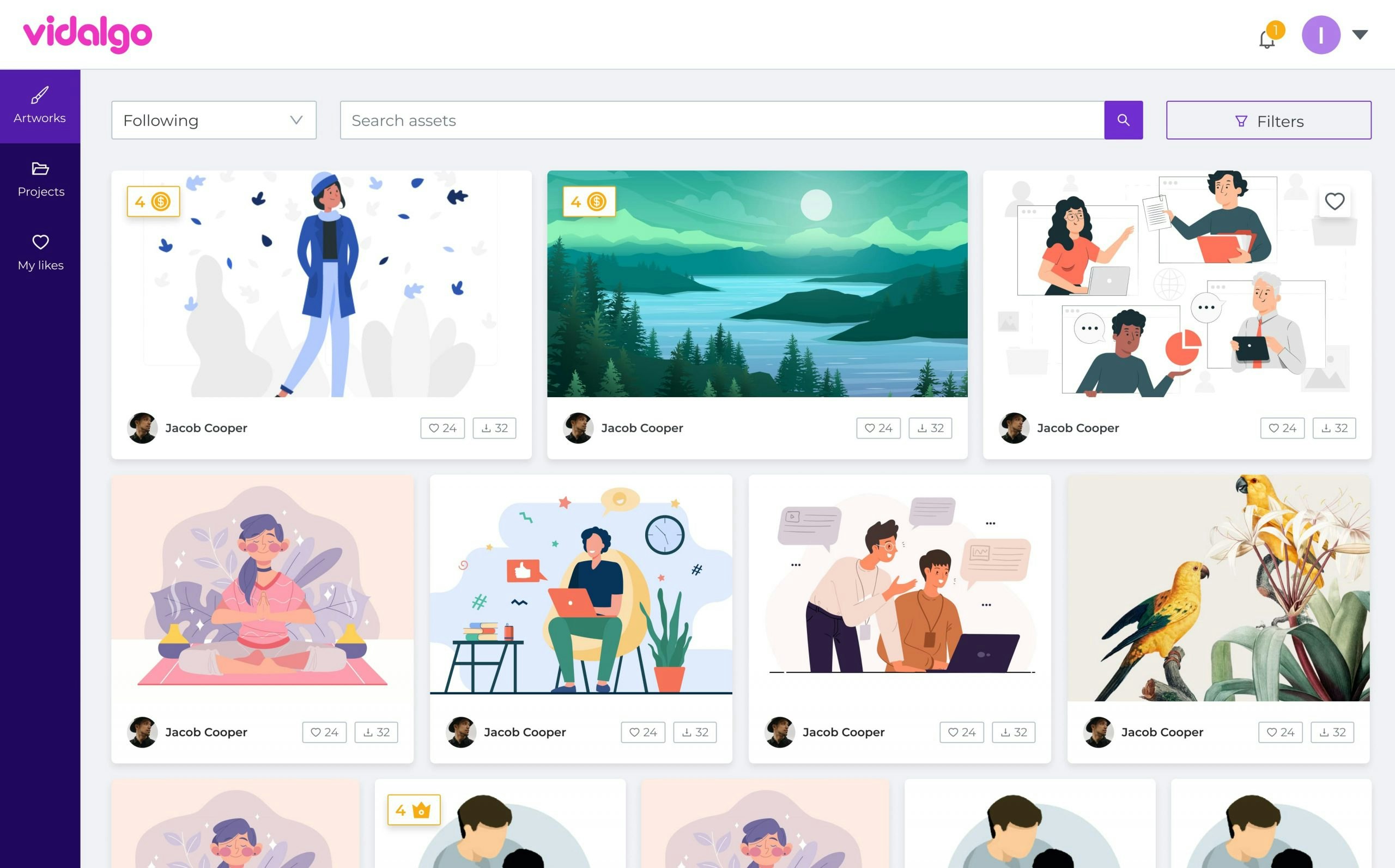 Vidalgo — product overview and interface preview