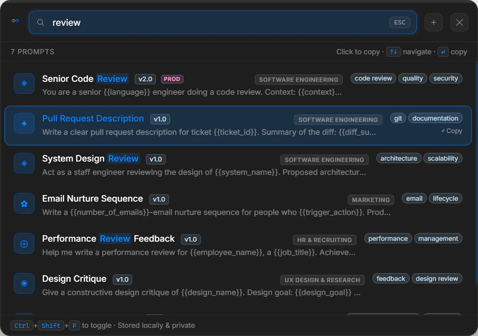 PromptNote screenshot 9