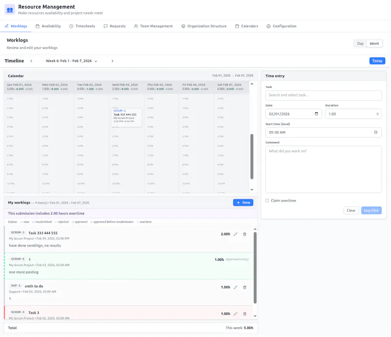Resource Management for Jira screenshot 4