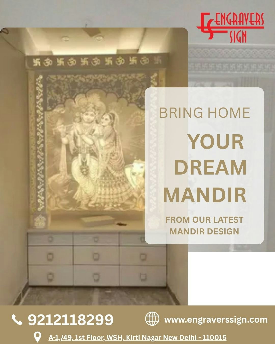   Best Corian mandir/temple in delhi gallery image
