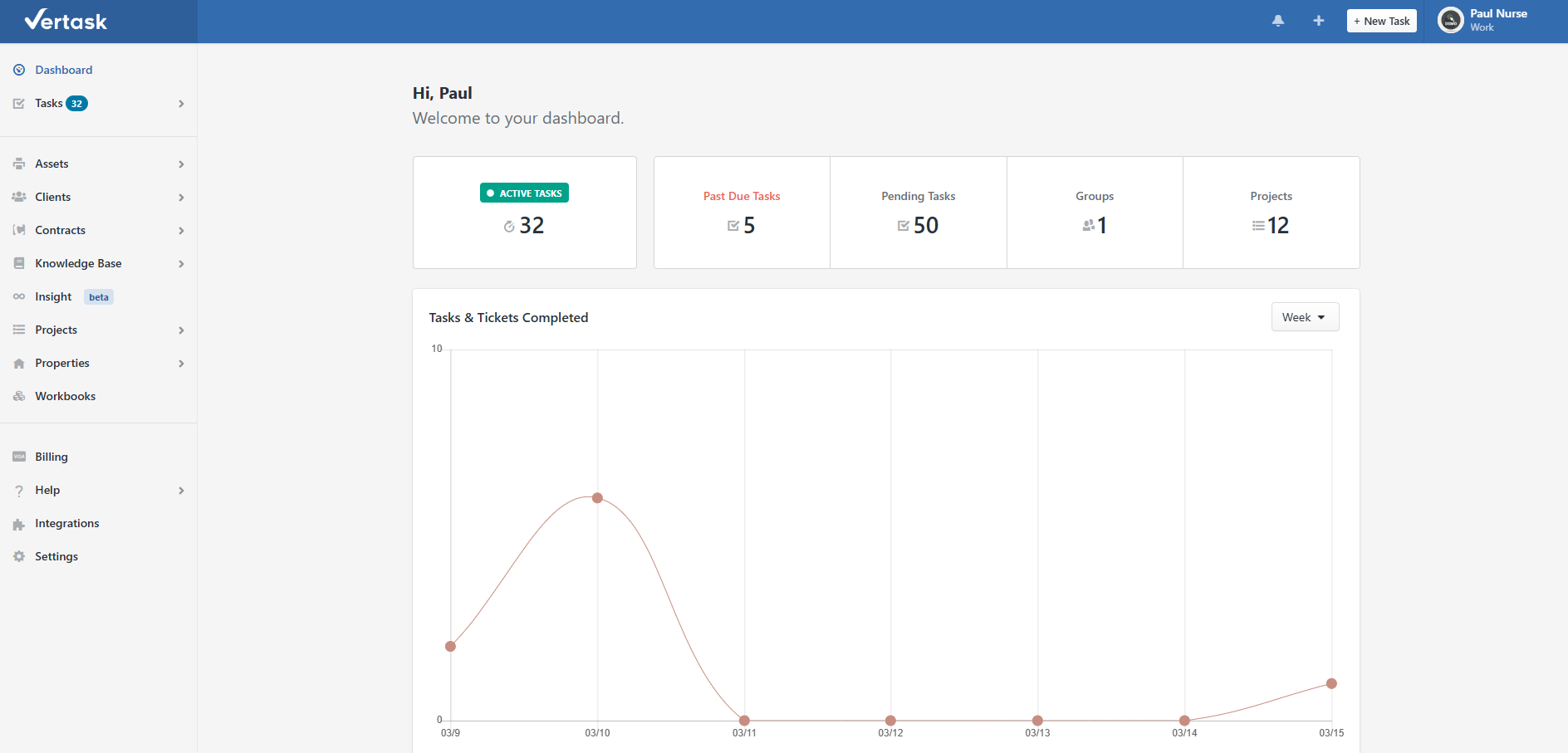 Vertask - Main product screenshot demonstrating key features and user interface