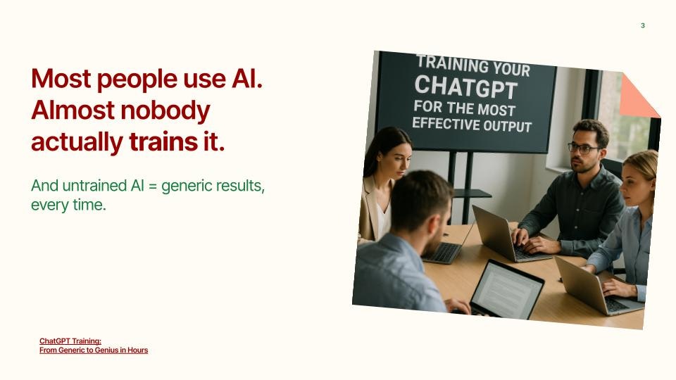 ChatGPT Training: From Generic to Genius gallery image