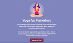 Yoga for Marketers image