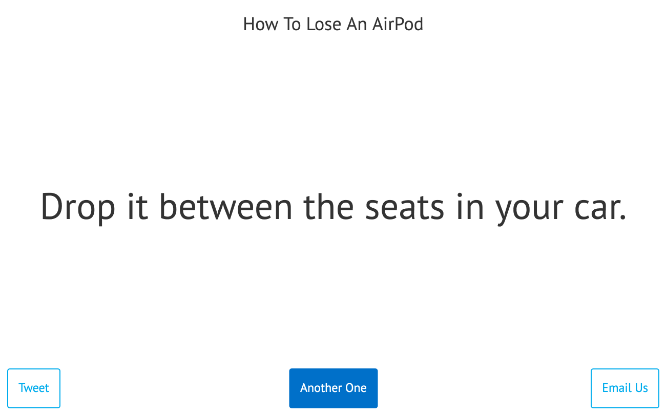 How To Lose An Airpod Image