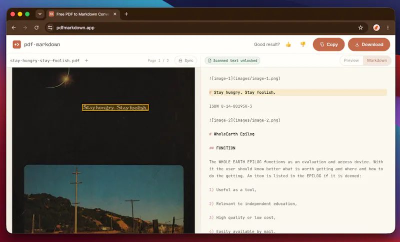 pdfmarkdown.app screenshot 3