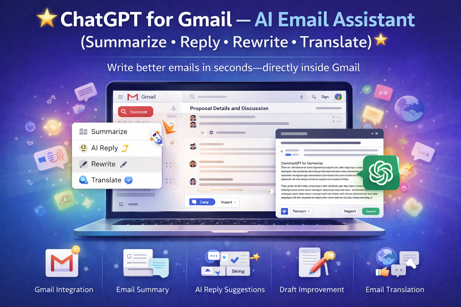 ChatGPT for Gmail — AI Email Assistant gallery image
