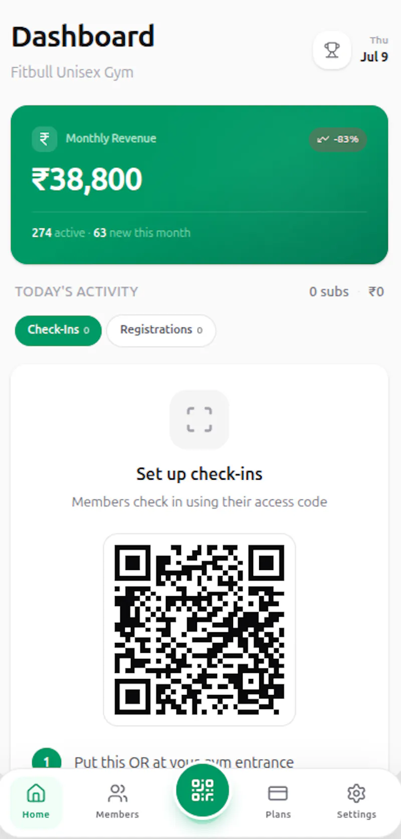 Gym Management Software screenshot 1