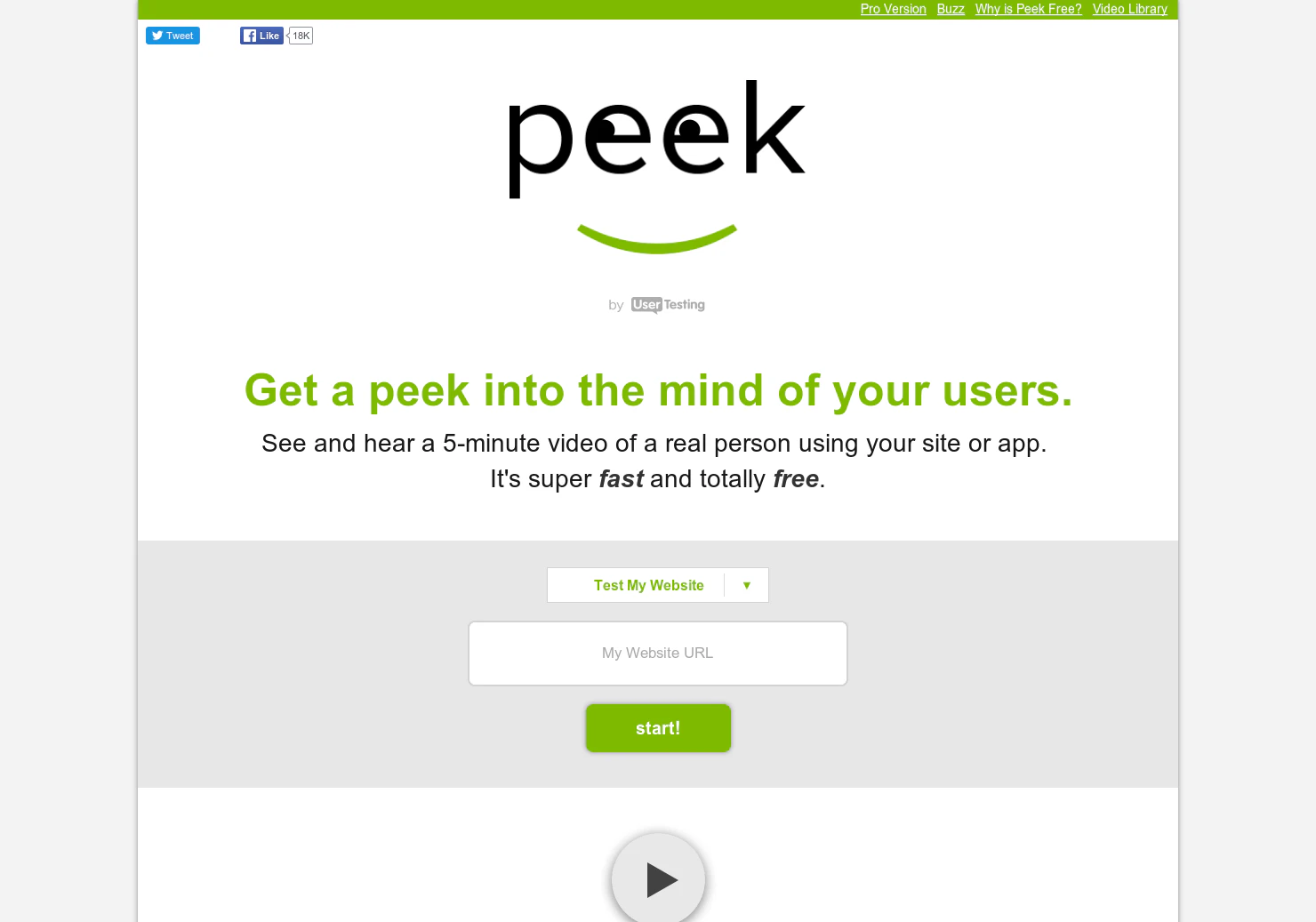 Peek by UserTesting