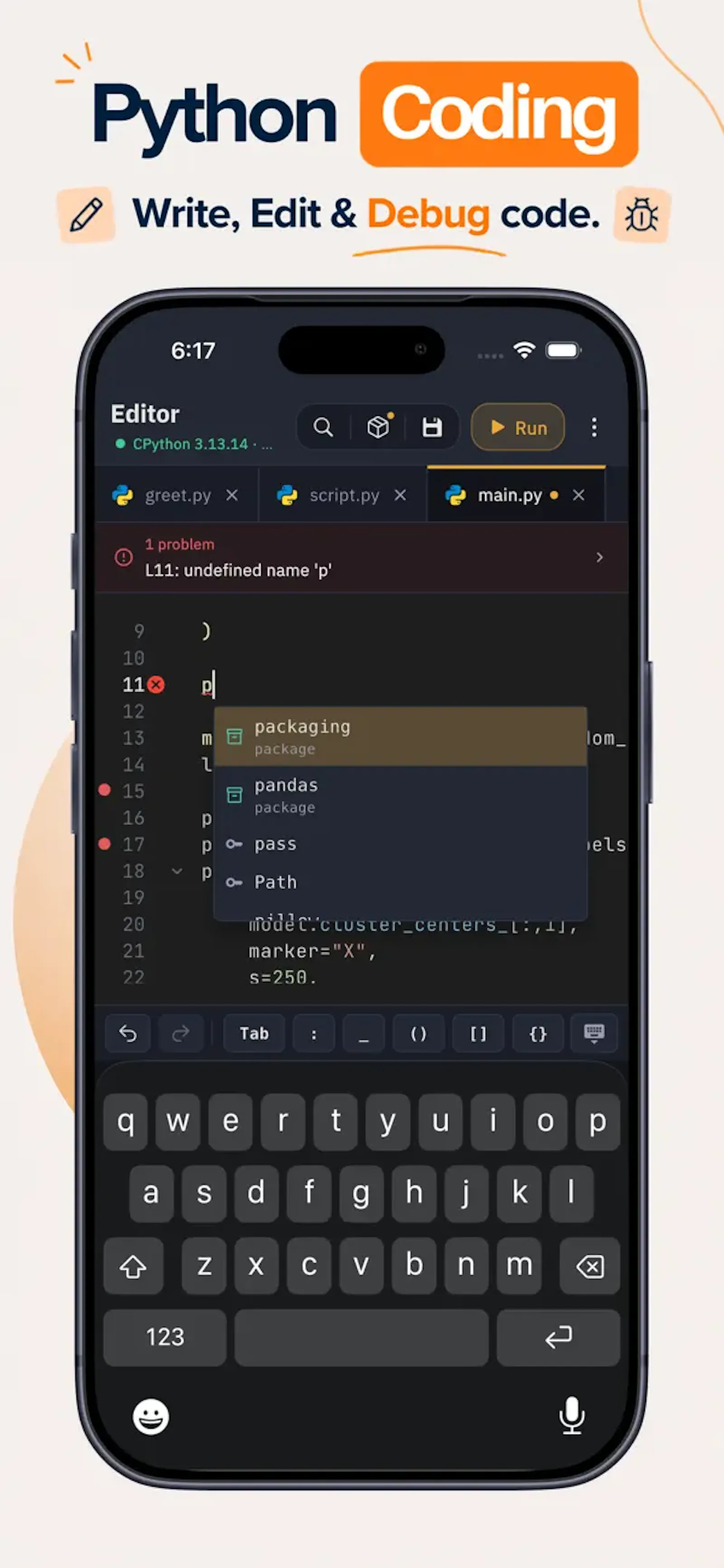 Python Code Editor & IDE screenshot 1