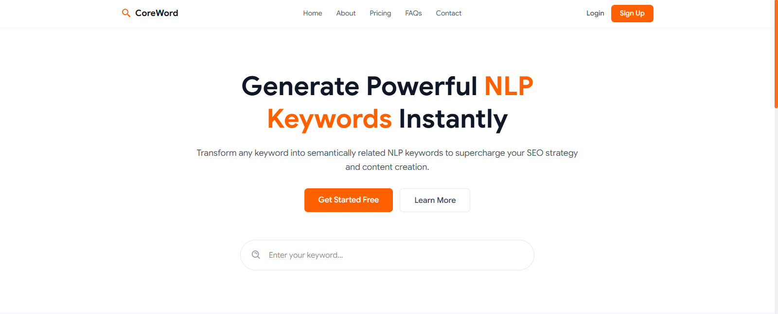 CoreWord - Main product screenshot demonstrating key features and user interface