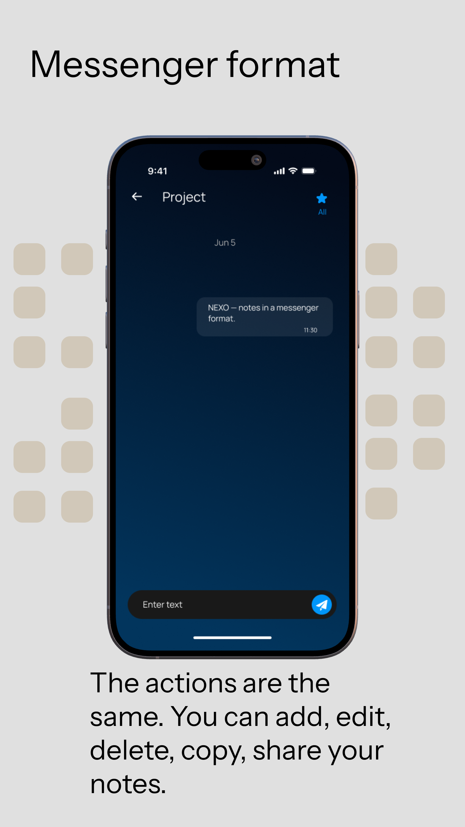 Nexo — Notes in Messenger Format gallery image