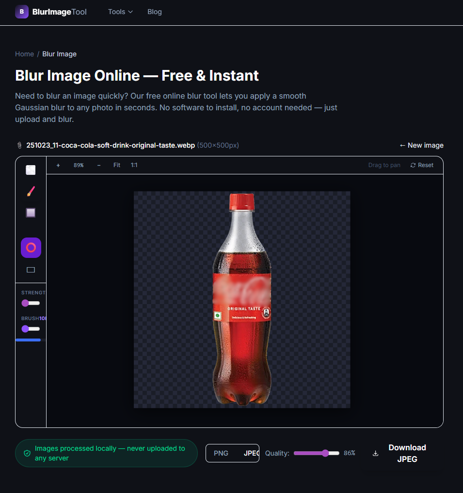 BlurImageTool gallery image