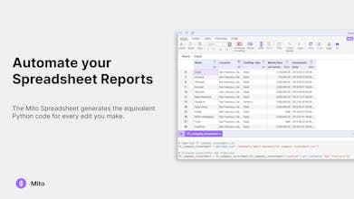 Mito Spreadsheet - Régénération de rapports en un clic pour gagner du temps et éliminer le travail manuel.