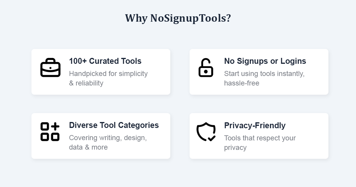 NoSignupTools gallery image