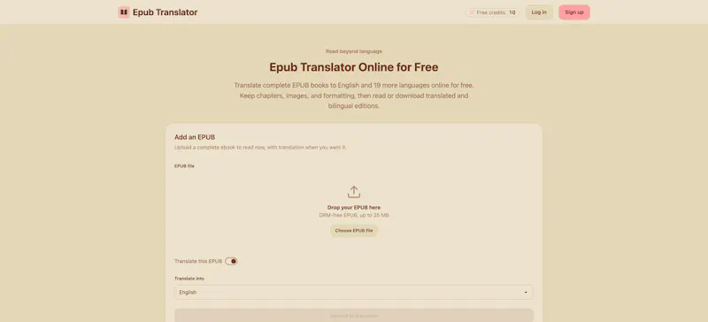 Epub Translator screenshot 2