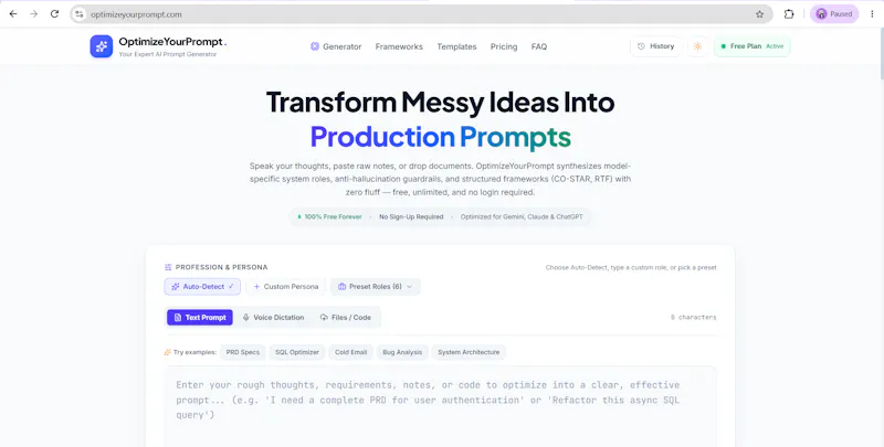 OptimizeYourPrompt. screenshot 1