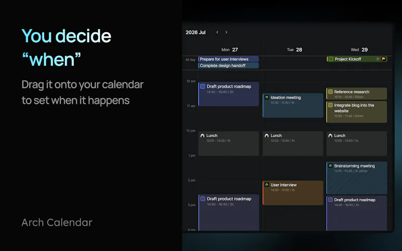 Arch Calendar screenshot 3